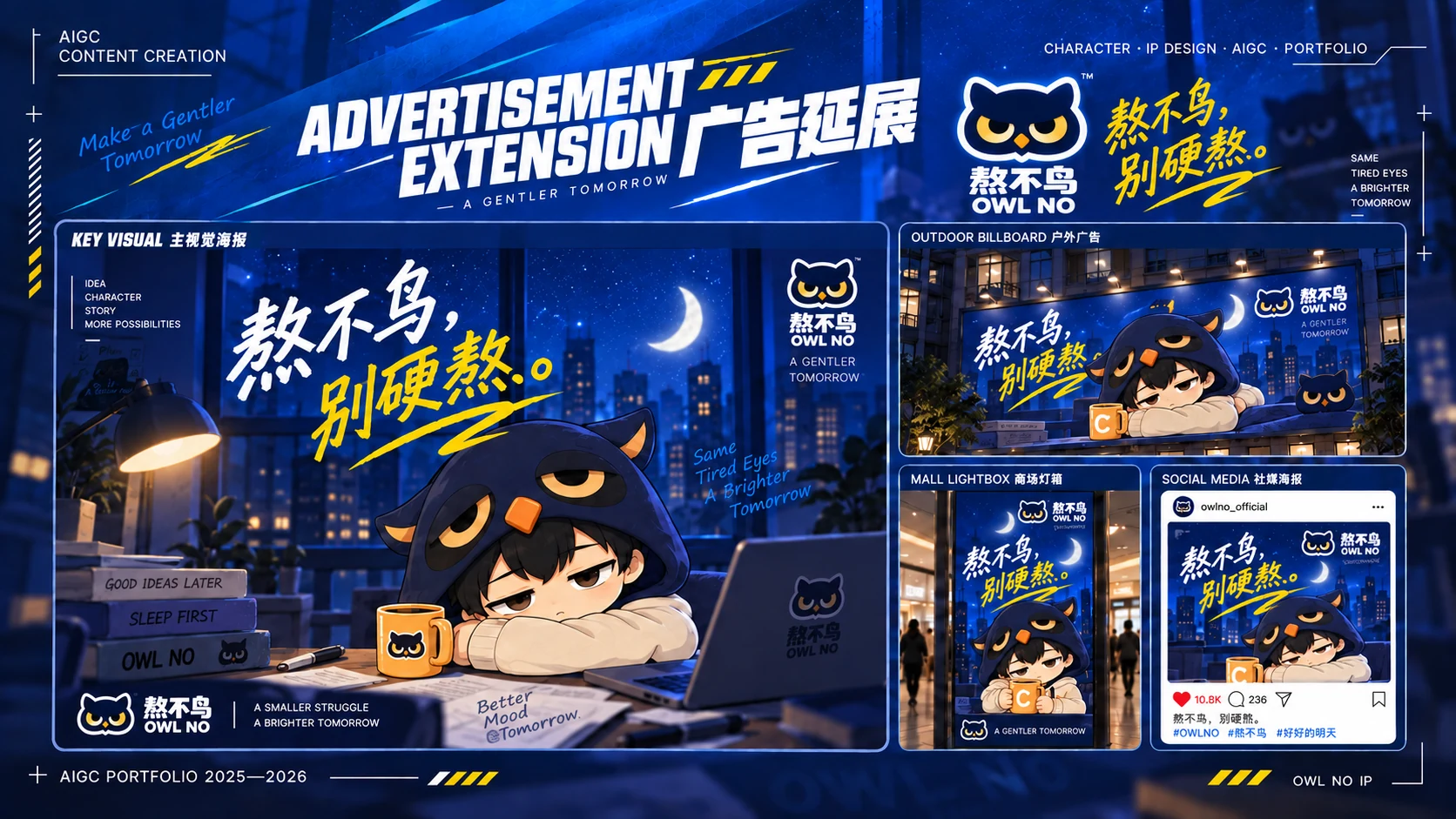 熬不鸟 IP 广告延展