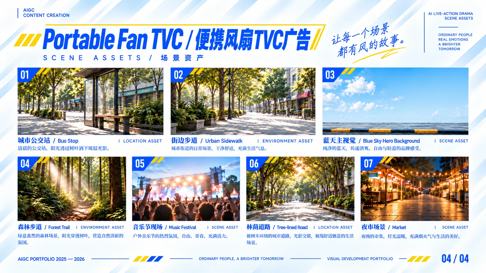 便携风扇 TVC 场景资产